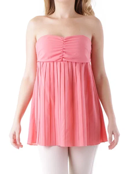 Top Cristina Gavioli fără mâneci roz