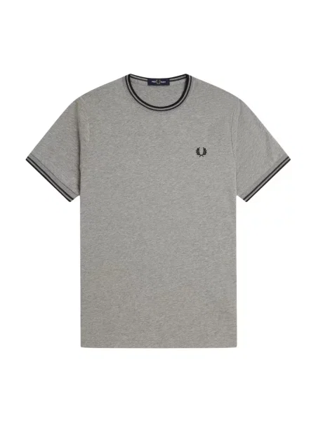 Koszulka Fred Perry ze sznurkiem szara