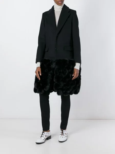 Palton Noir Kei Ninomiya negru