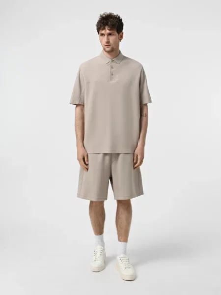 Поло Armani Exchange бежевое