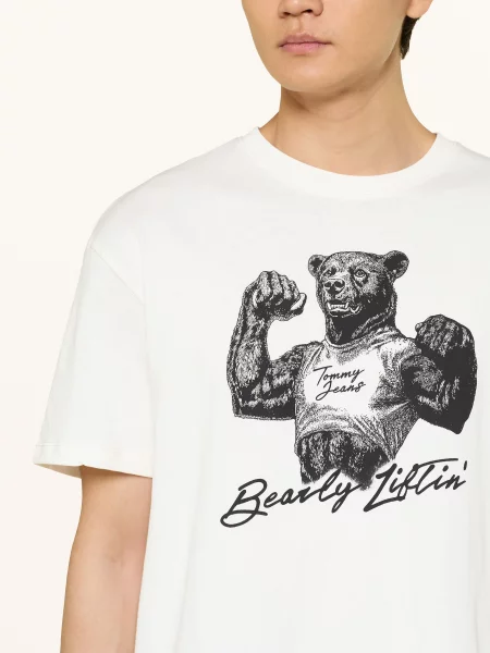 Tommy Jeans Koszulka beige beżowa