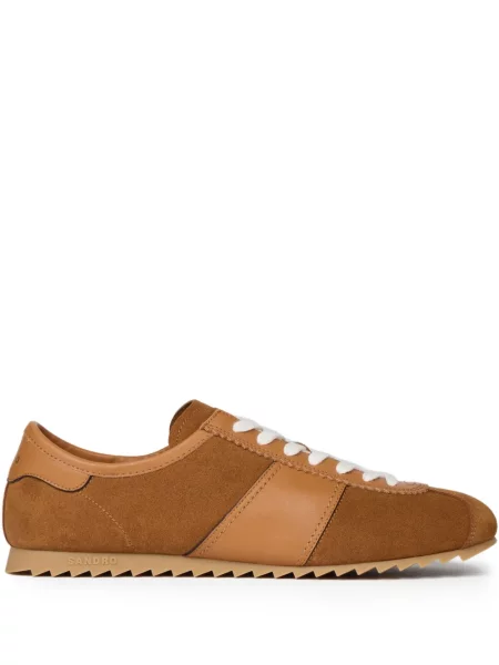 Tenisice Sandro s vezicama s čipkom smeđa