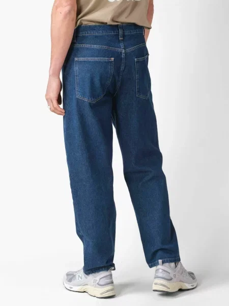 Klitmøller Collective Pantaloni Bastian închis albastru