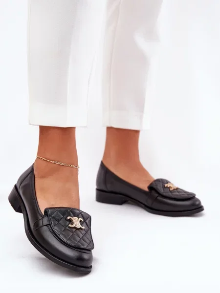 Kožené mokasíny Laura Messi černé