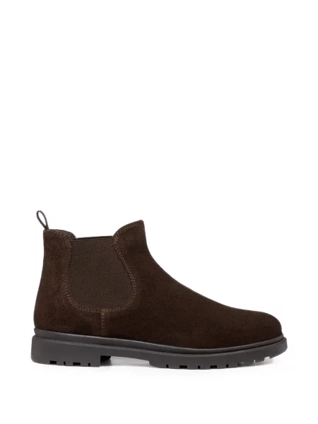 Botine chelsea Geox din piele de căprioară maro