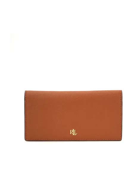Lauren Ralph Lauren Portfel skórzany brązowy