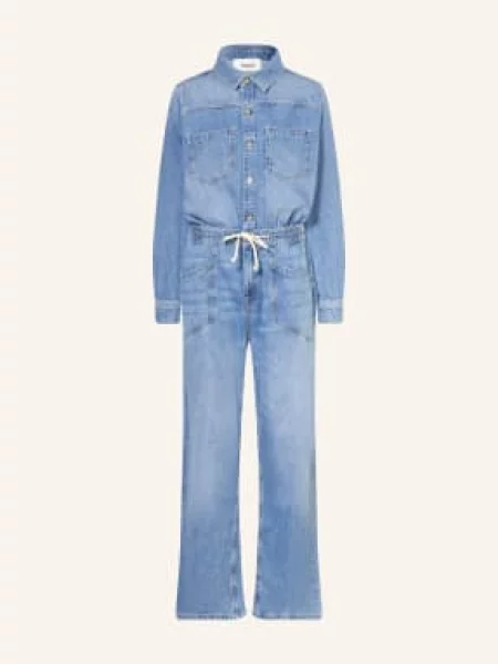 Ba&Sh Džínový Kombinéza Myrella blue blue jeans modrý