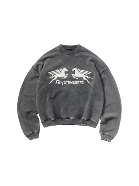Bluza z kapturem Represent z kapturem szara