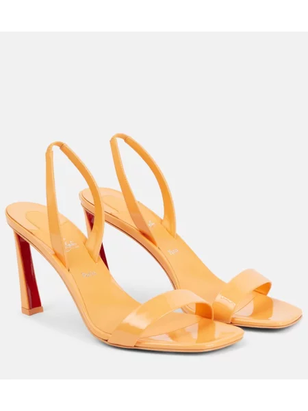 Sandale Christian Louboutin din piele de lac
