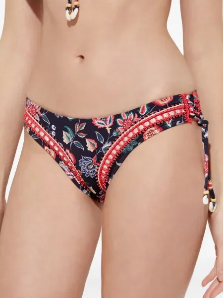 Bikini Del Maar cu model floral albastru