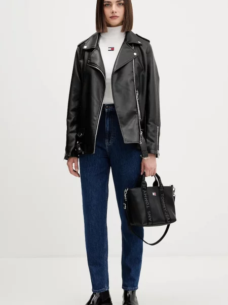 Tommy Jeans jeansy high waist granatowe