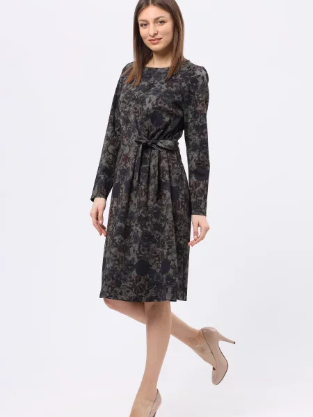 CAT ORANGE Сукня міді Темно-синій Без підкладки синя