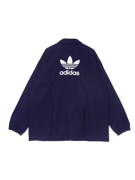 Adidas Kurtki Mężczyzna Niebieski M Kurtka Coach Night Sky Lekka Długa granatowa