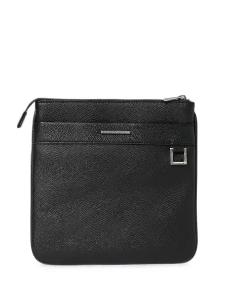 Geantă Armani Exchange cu autograf negru