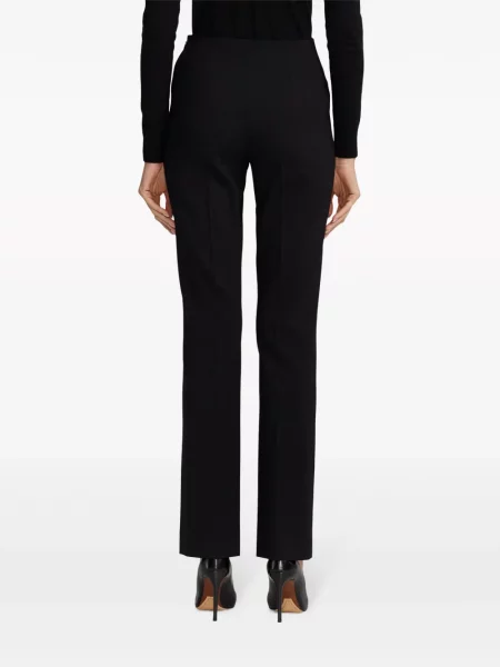 Pantaloni Ralph Lauren Collection cu talie înaltă negru