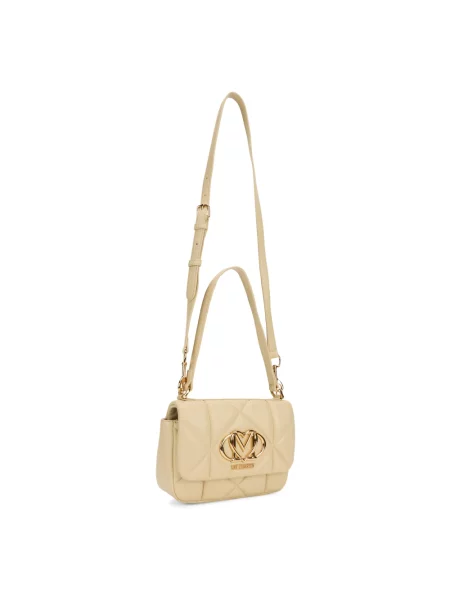 Torebka Love Moschino z logo beżowa