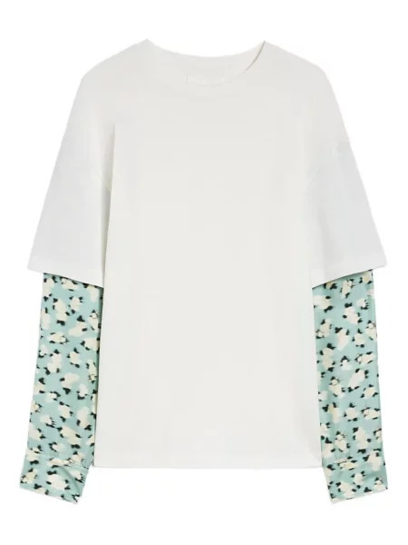Tricou Jil Sander cu decolteu rotund alb