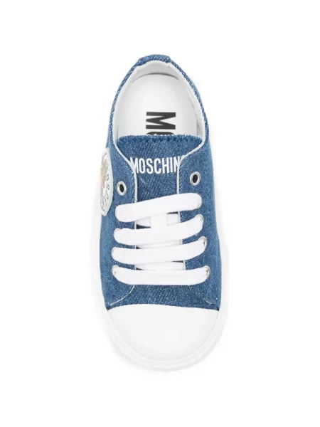 Sneakersy dziecięce Moschino niebieskie