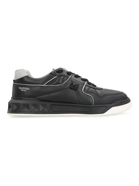 Sneakersy Valentino Garavani skórzane czarne