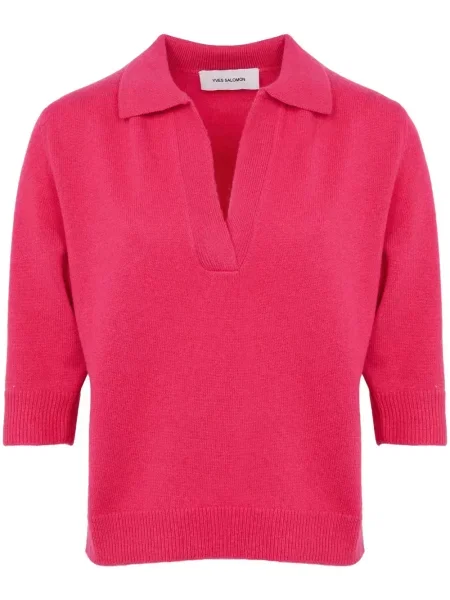 Polo Yves Salomon tricotate roz