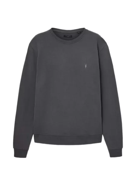 Pulover Allsaints cu broderie gri