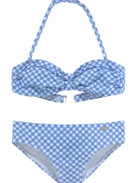 BUFFALO Bikini plava bijela