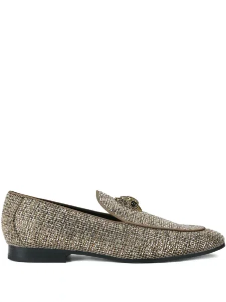 Pantofi loafer Kurt Geiger London fără toc auriu