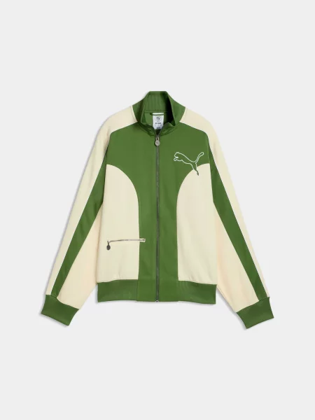 Куртка Puma для бега зеленая