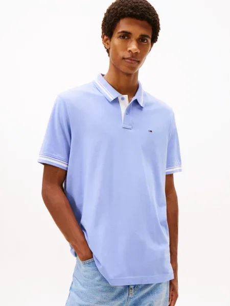 Polo majica Tommy Jeans modra