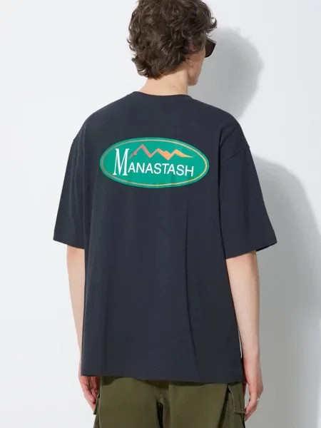 Футболка Manastash с лого черная