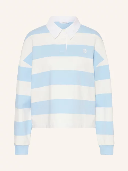 Darling Harbour Rugbyové Tričko sky blue / offwhite modré