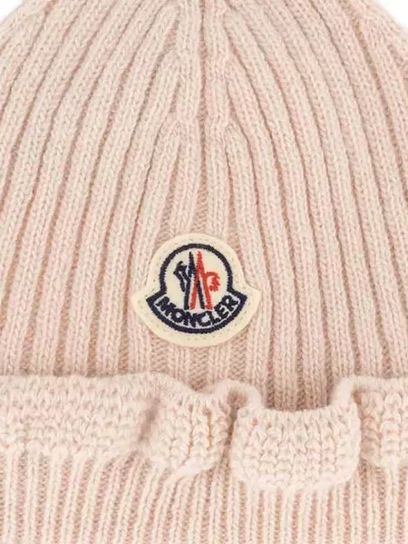 Czapka dziecięca Moncler Enfant różowa
