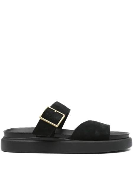 Сандали Clarks на платформе черно