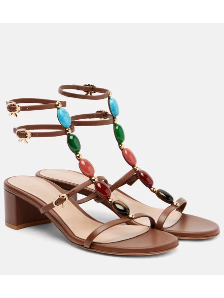 Sandale Gianvito Rossi din piele maro