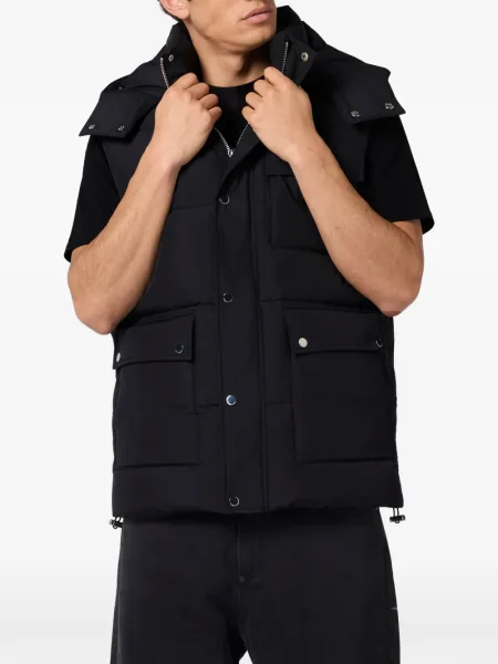 Vestă Philipp Plein cu glugă negru