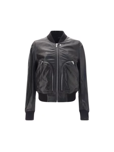 Kurtka skórzana Rick Owens czarna