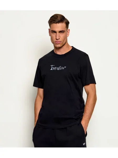 OFF-WHITE Tricou City Nature alb