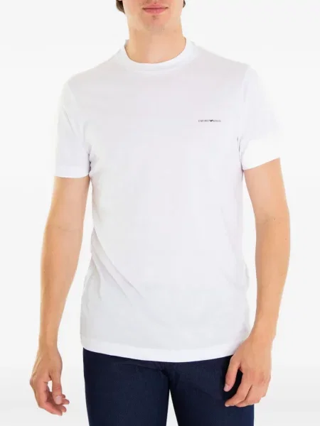 Μπλούζα Emporio Armani με σχέδιο λευκό