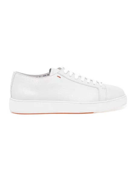 Sneakersy Santoni skórzane białe