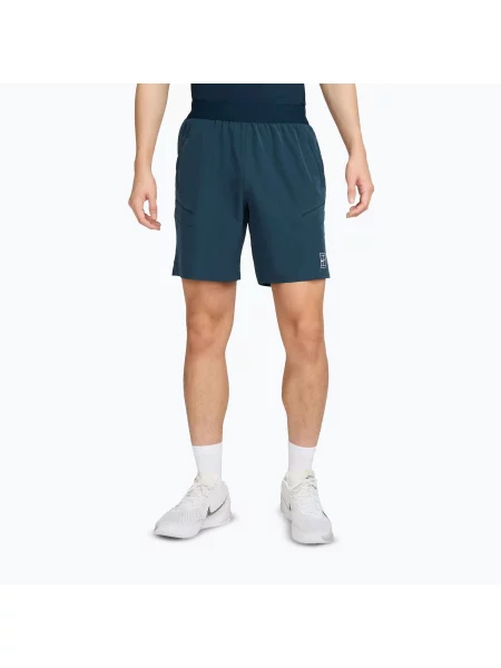 Тенісні шорти Nike Court Dri-Fit Advantage 8" armory navy/white білі