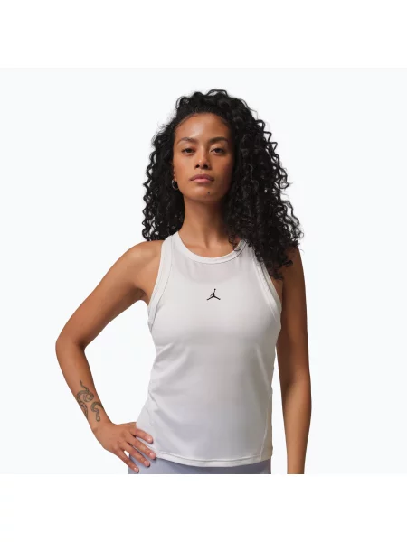 Tricou pentru femei Nike Jordan Sport Essentials Dri-Fit Sleeveless Top white/black alb