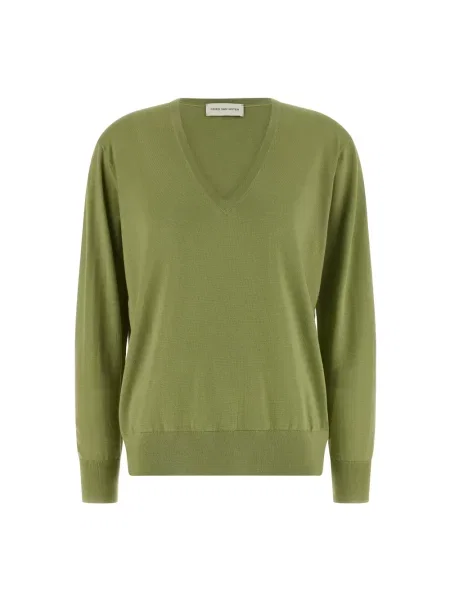 Sweter Dries Van Noten wełniany zielony