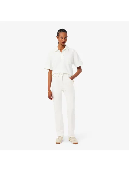 Lacoste джинси Straight Cut білі