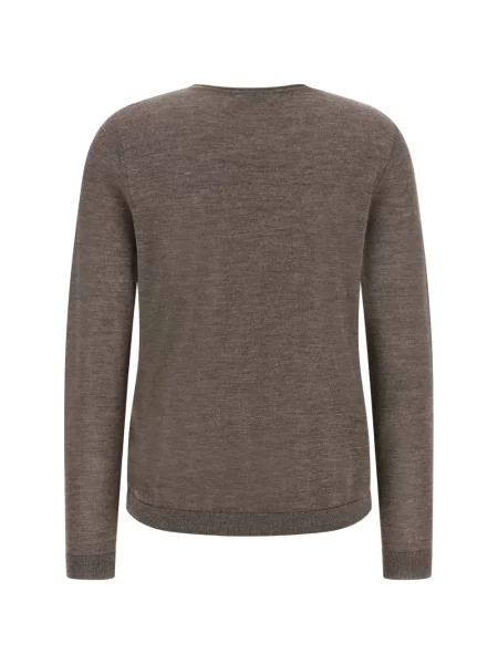Lung tricou Co din cașmir maro