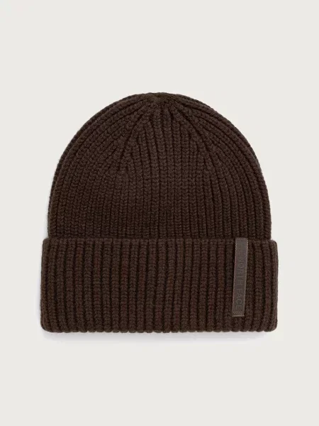 The North Face căciulă cu lână merino maro