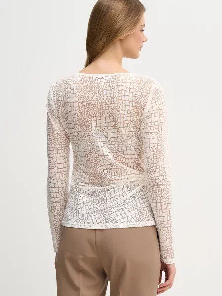 Halenka Sisley vzorovaná béžová