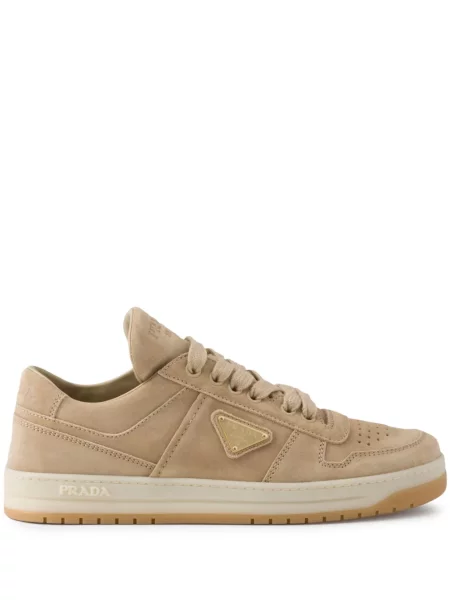 Sneakerși Prada din piele de căprioară