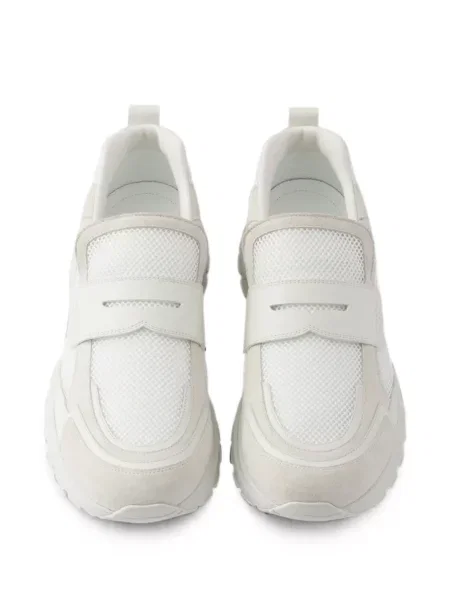 Pantofi loafer Prada din piele alb
