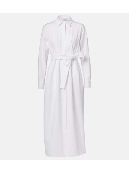 Srajčna obleka Max Mara bela