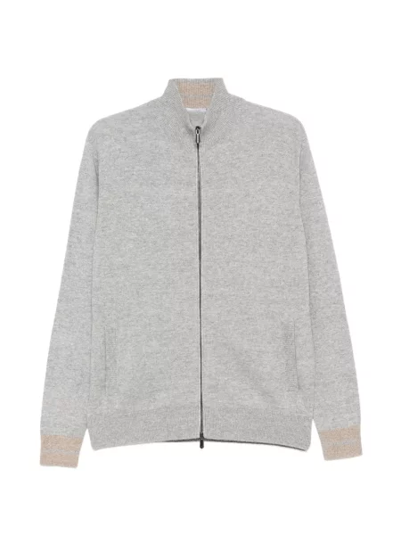 Cardigan Cesare Attolini tricotate gri